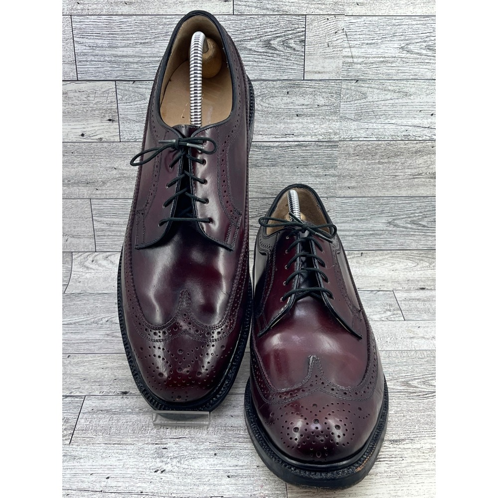 Murray's Shoes Burgundy Wingtip Oxford‎ Dress Shoes Men's 9.5 Wide 111065